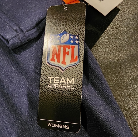 NFL Official Chicago Bears Double Team 3/4-Sleeve Lace-Up T-Shirt. Ladies XL - Picture 3 of 8